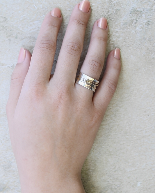Retro Two-tone Ring