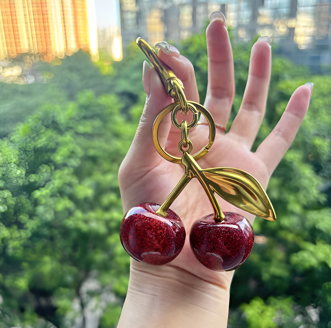 Cherry Bag Charm