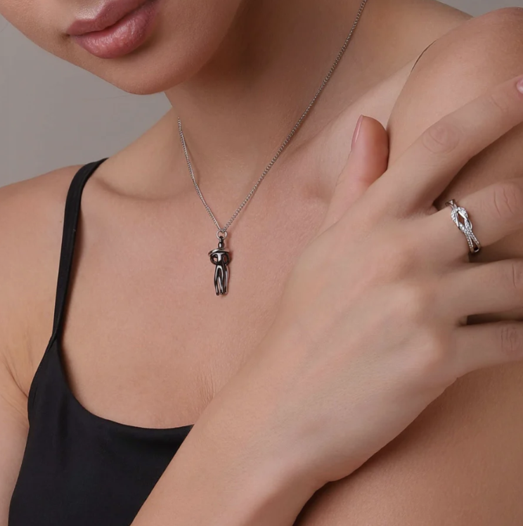 Couples Hug Necklace